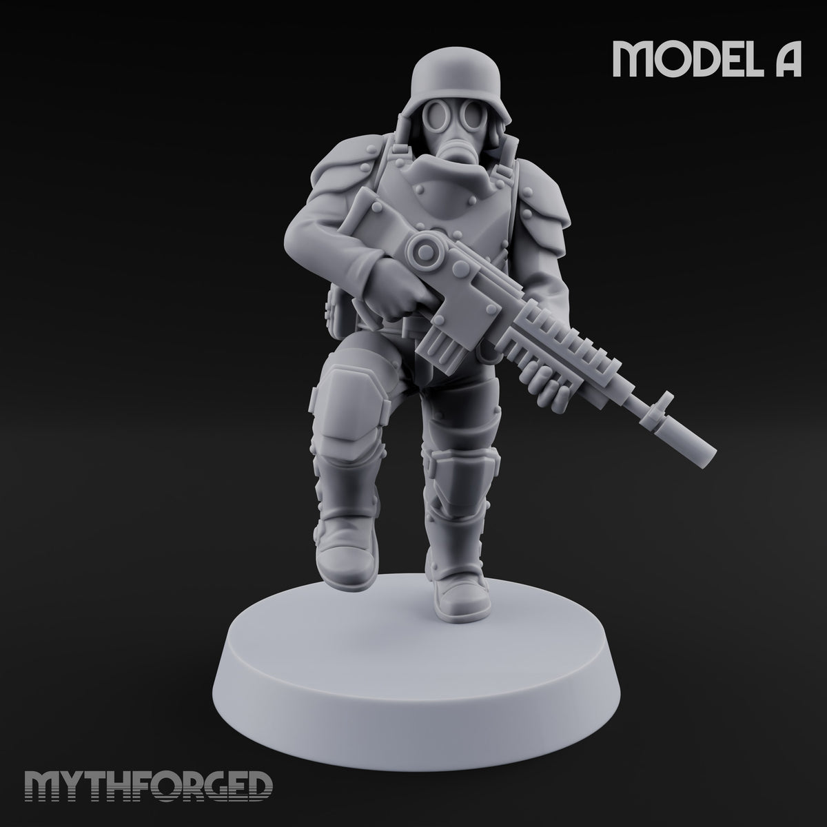 Trust the Moustache Human Armoured Heavy Weapons Soldier A — Gun 1