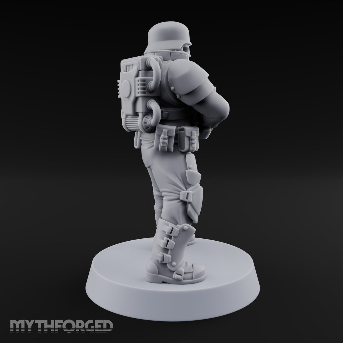 Trust the Moustache Human Armoured Heavy Weapons Soldier B — Gun 2