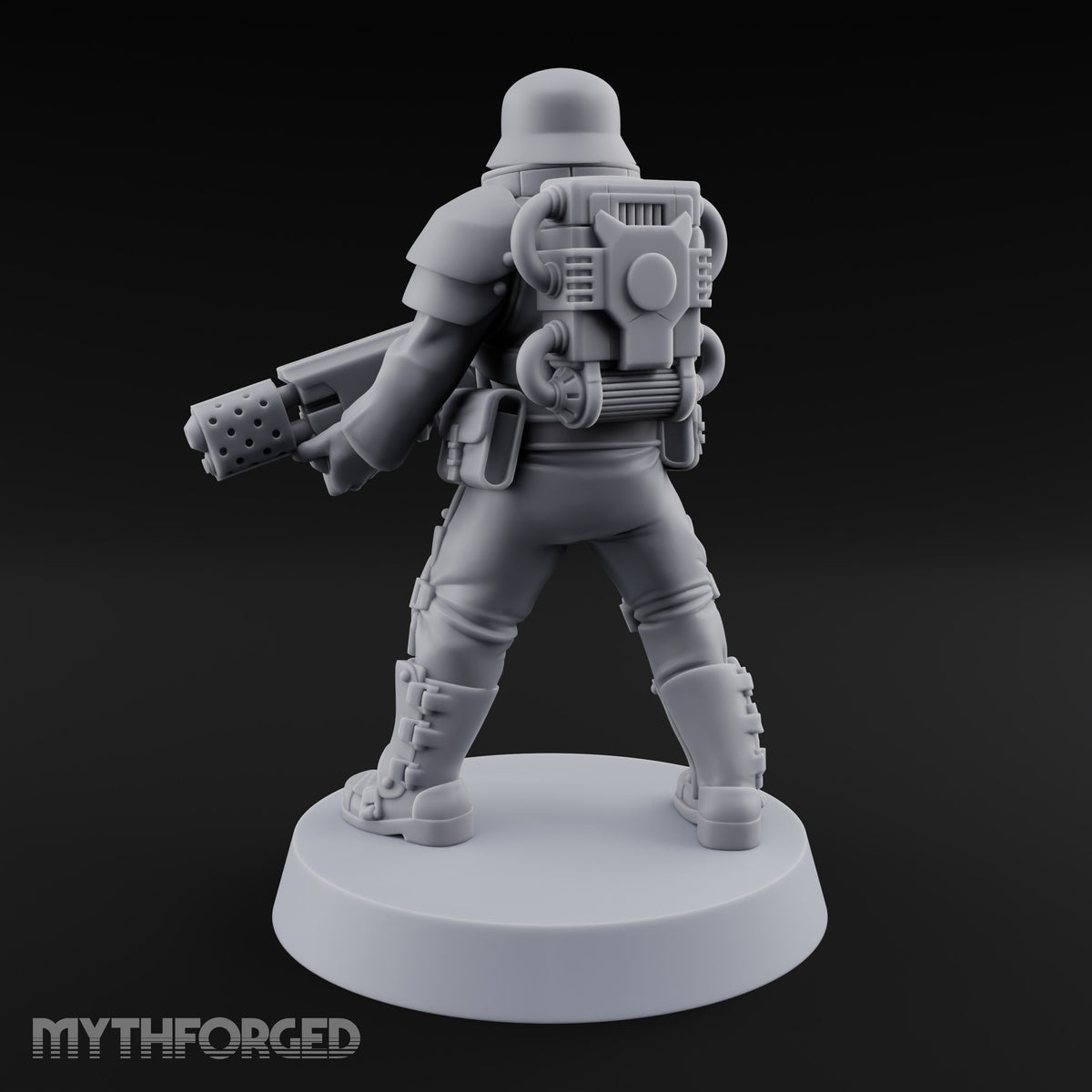 Trust the Moustache Human Armoured Heavy Weapons Soldier B — Gun 2