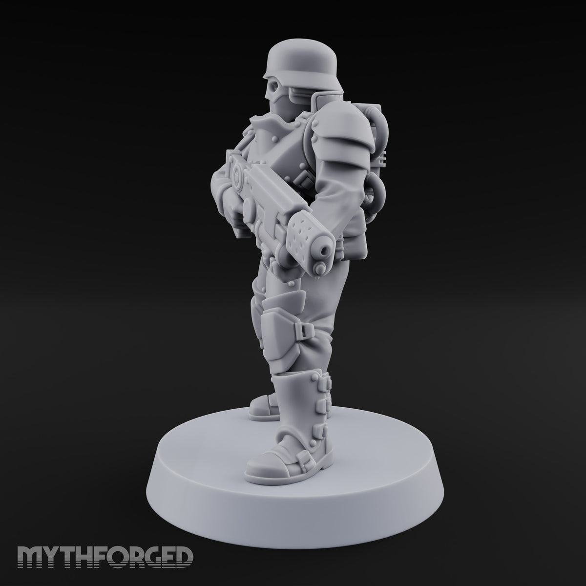 Trust the Moustache Human Armoured Heavy Weapons Soldier B — Gun 2