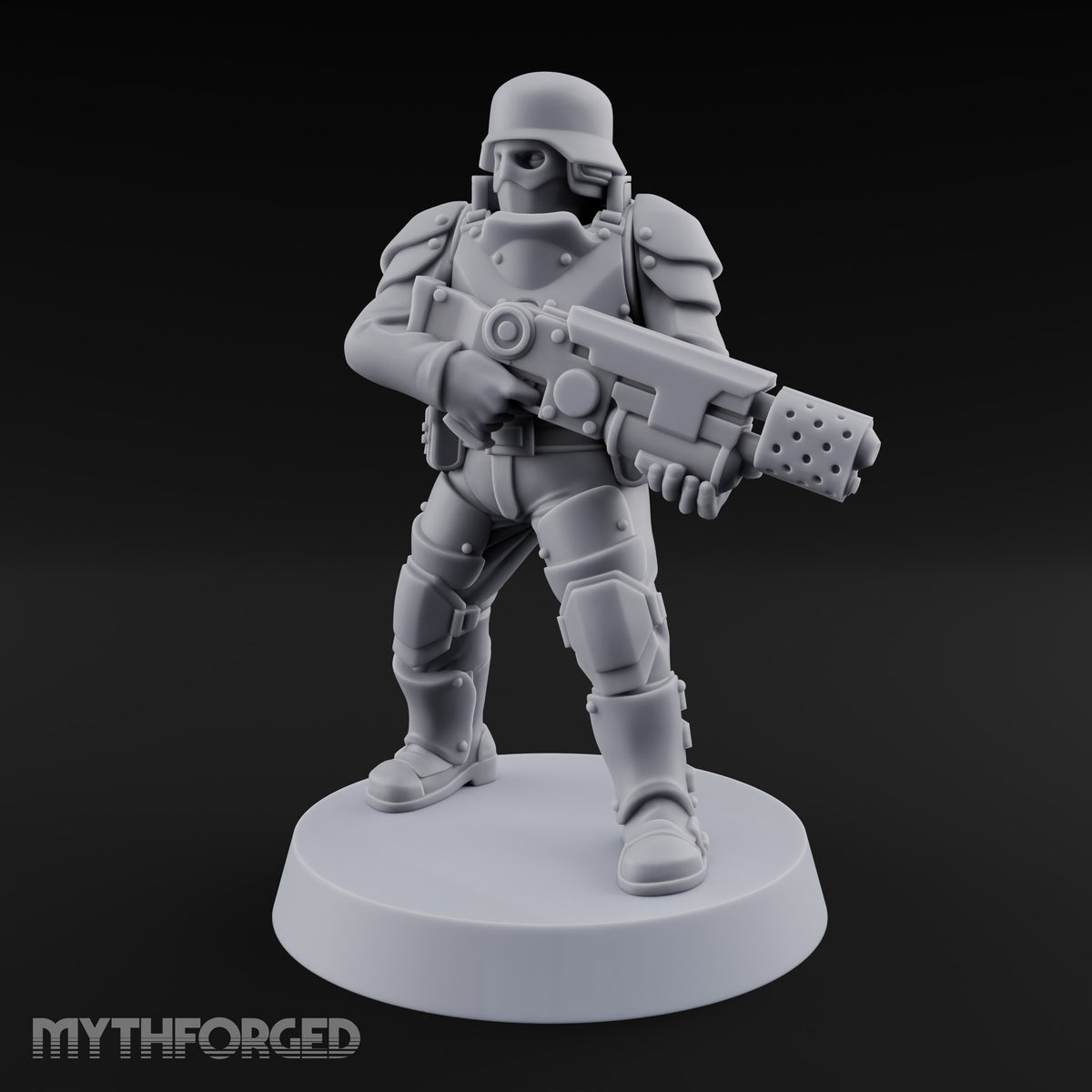 Trust the Moustache Human Armoured Heavy Weapons Soldier B — Gun 2