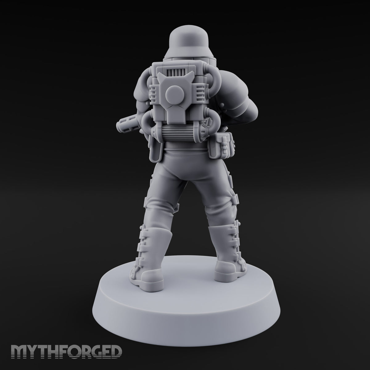 Trust the Moustache Human Armoured Heavy Weapons Soldier C — Gun 3