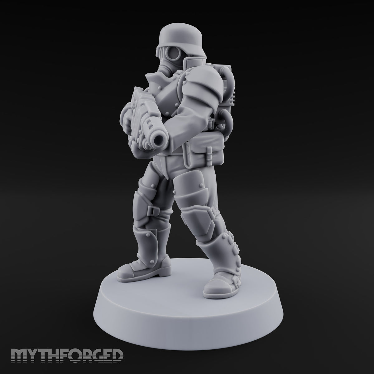 Trust the Moustache Human Armoured Heavy Weapons Soldier C — Gun 3