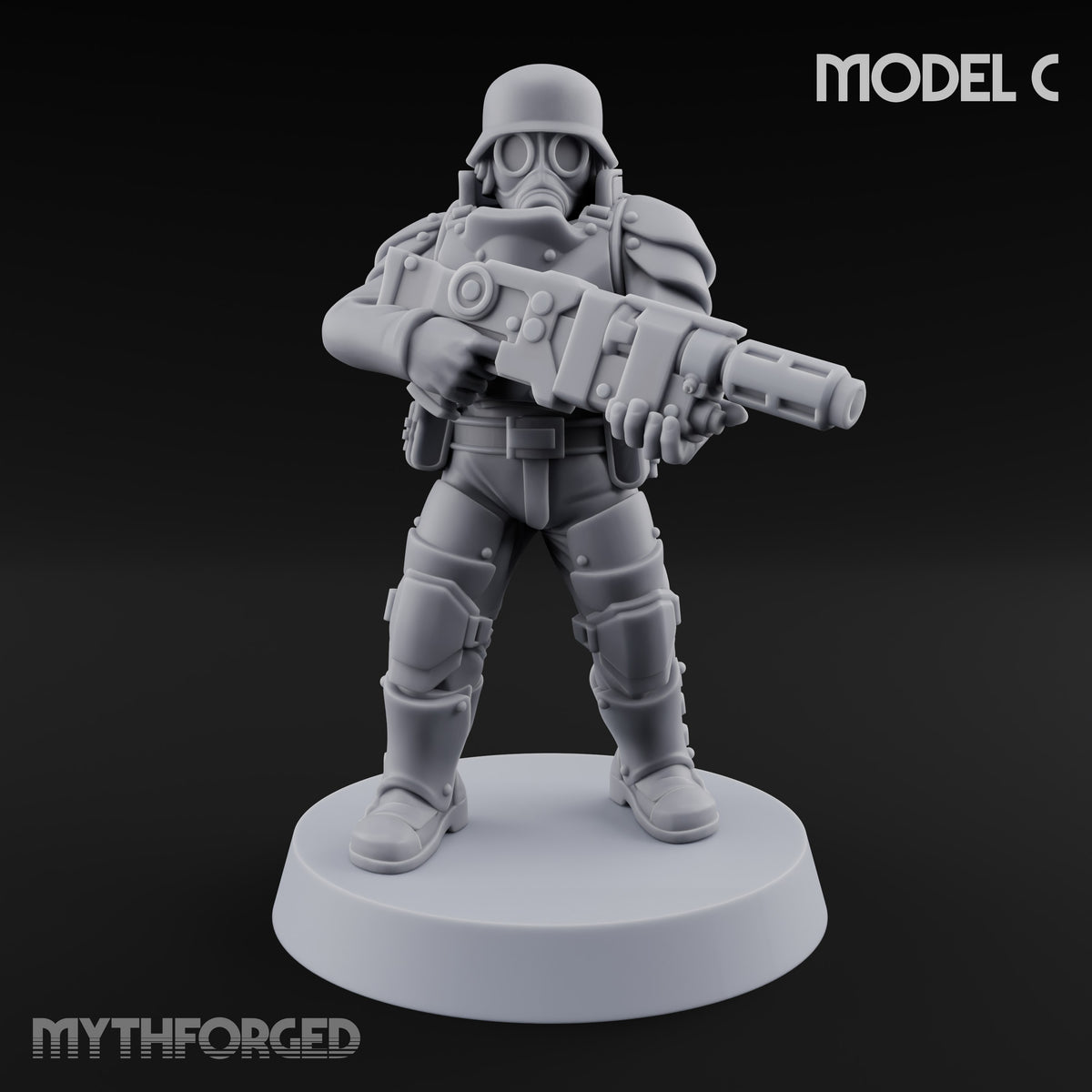 Trust the Moustache Human Armoured Heavy Weapons Soldier C — Gun 3