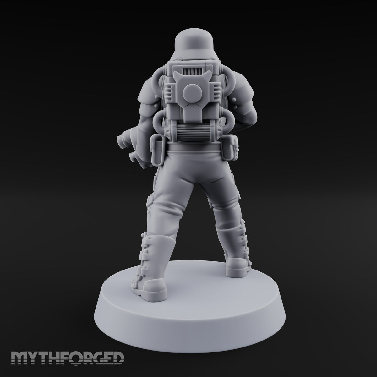 Trust the Moustache Human Armoured Heavy Weapons Soldier D — Gun 4