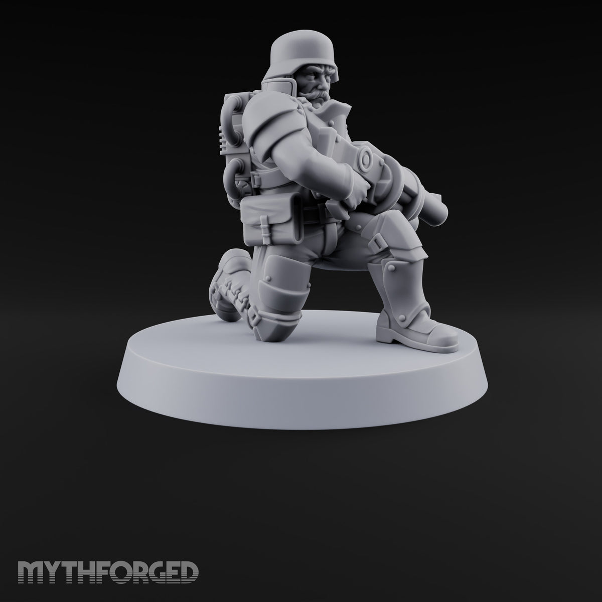 Trust the Moustache Human Armoured Heavy Weapons Soldier E — Gun 5