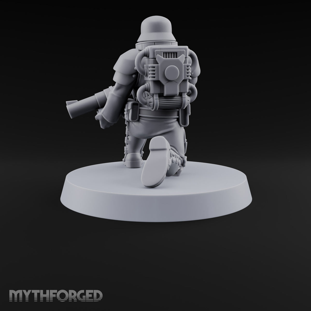 Trust the Moustache Human Armoured Heavy Weapons Soldier E — Gun 5