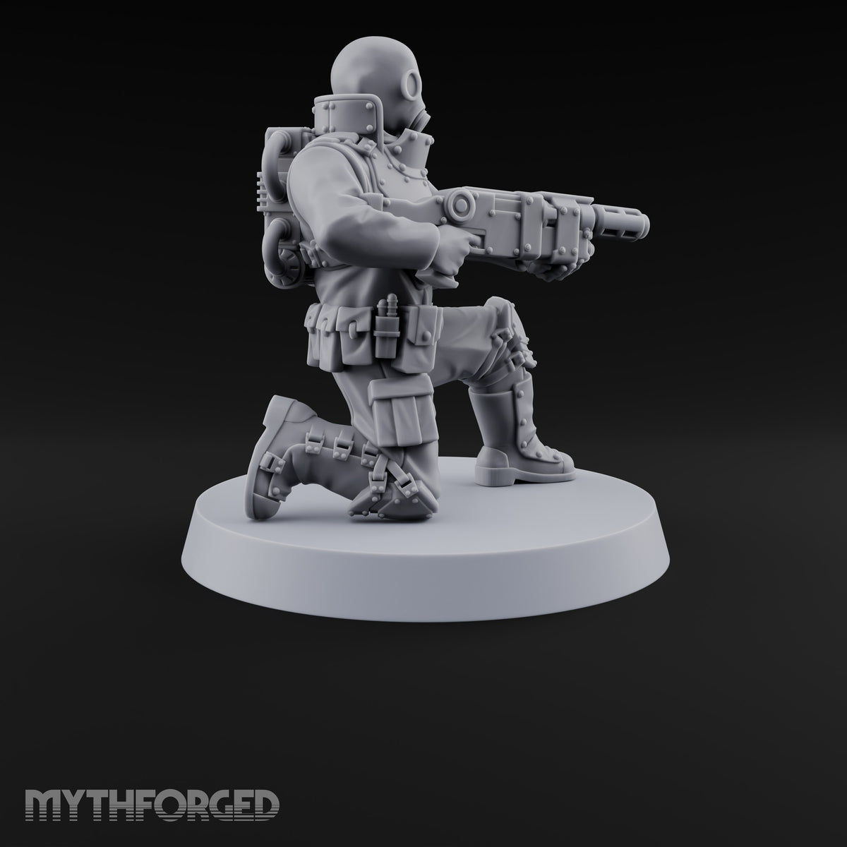 Not Here for Small Talk Human Sci-Fi Soldier A — Gun 1