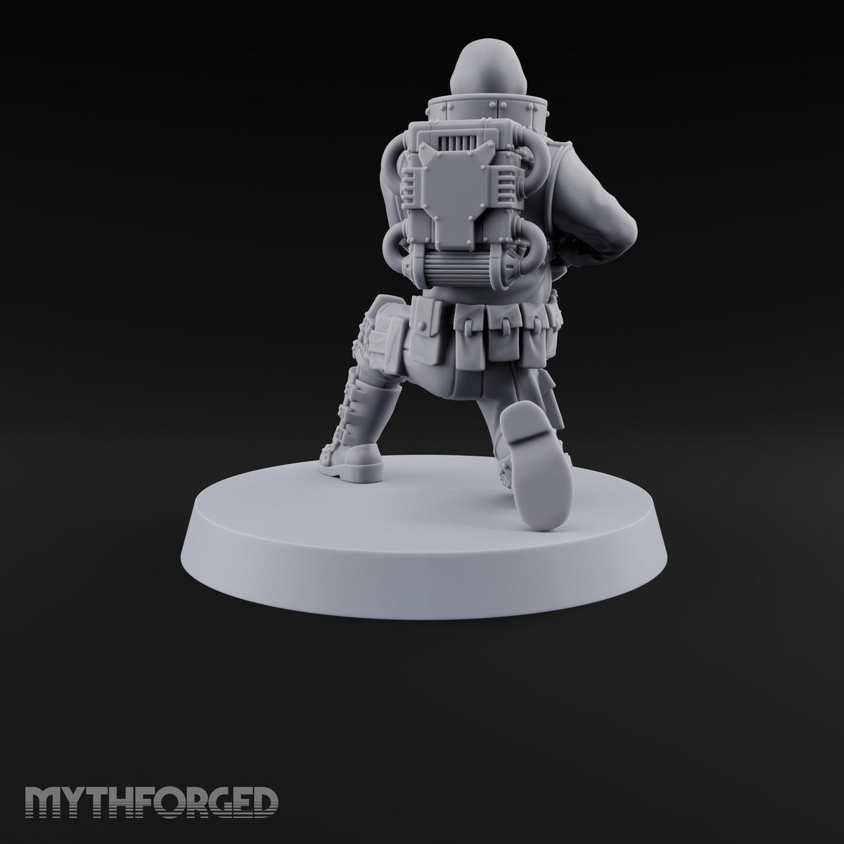 Not Here for Small Talk Human Sci-Fi Soldier A — Gun 1