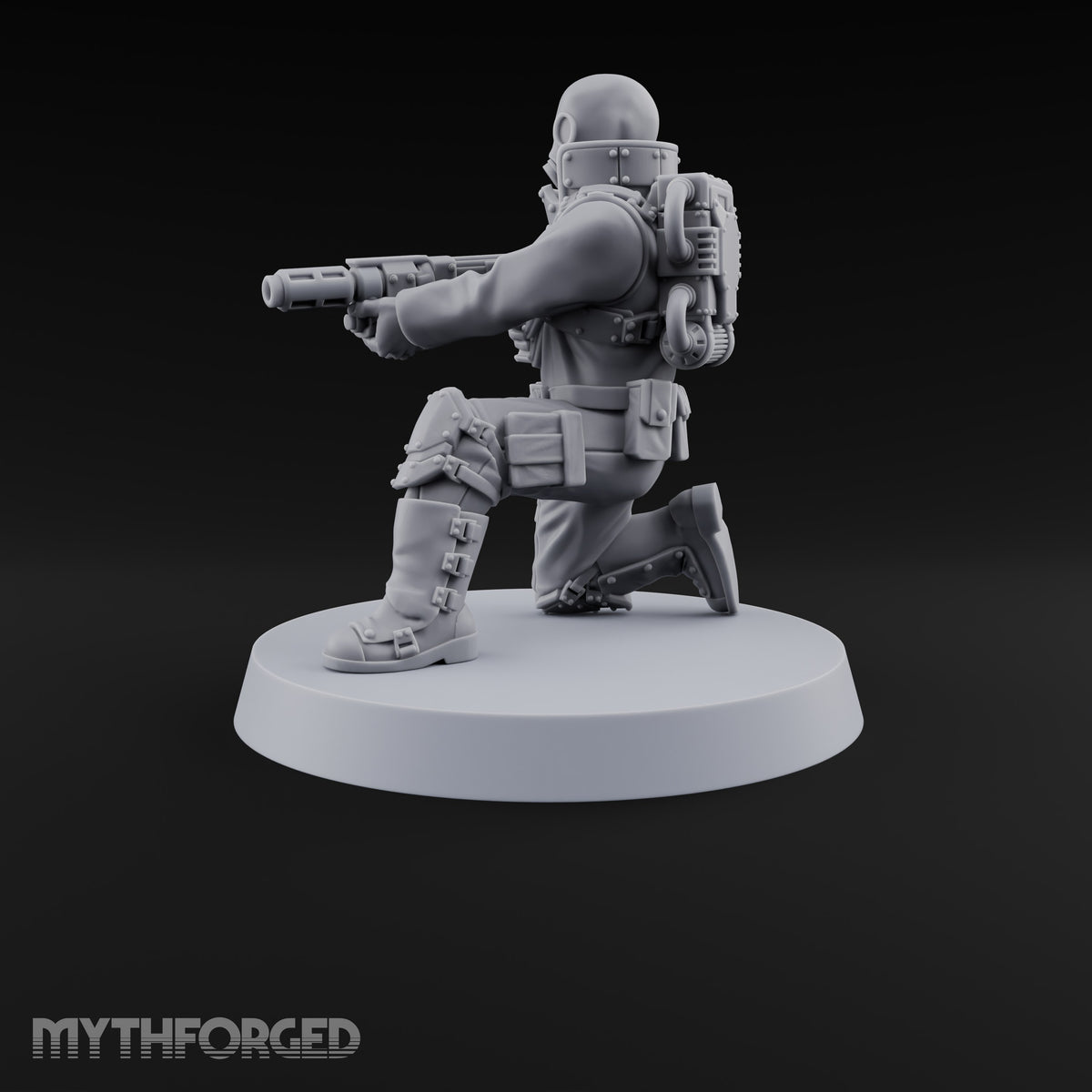 Not Here for Small Talk Human Sci-Fi Soldier A — Gun 1
