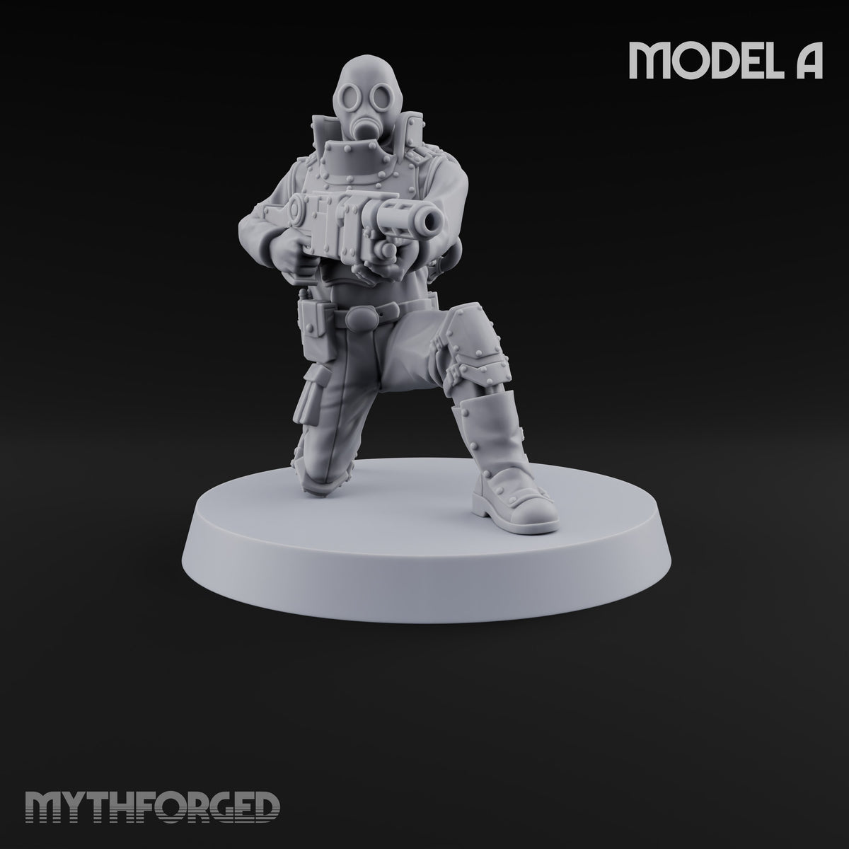 Not Here for Small Talk Human Sci-Fi Soldier A — Gun 1
