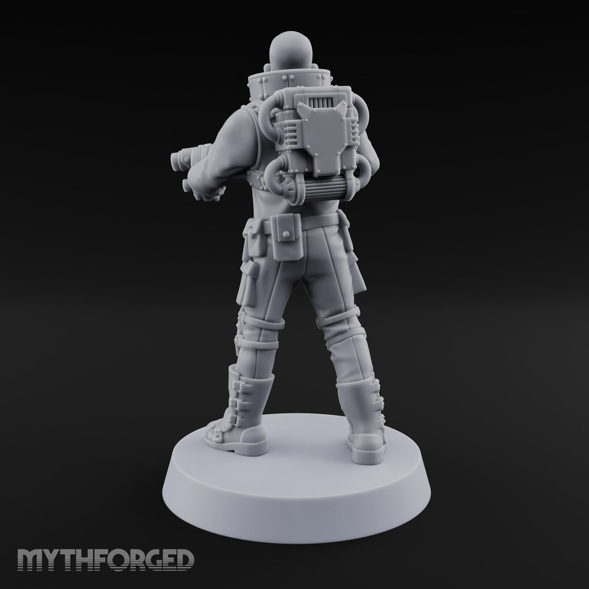 Not Here for Small Talk Human Sci-Fi Soldier B — Gun 2