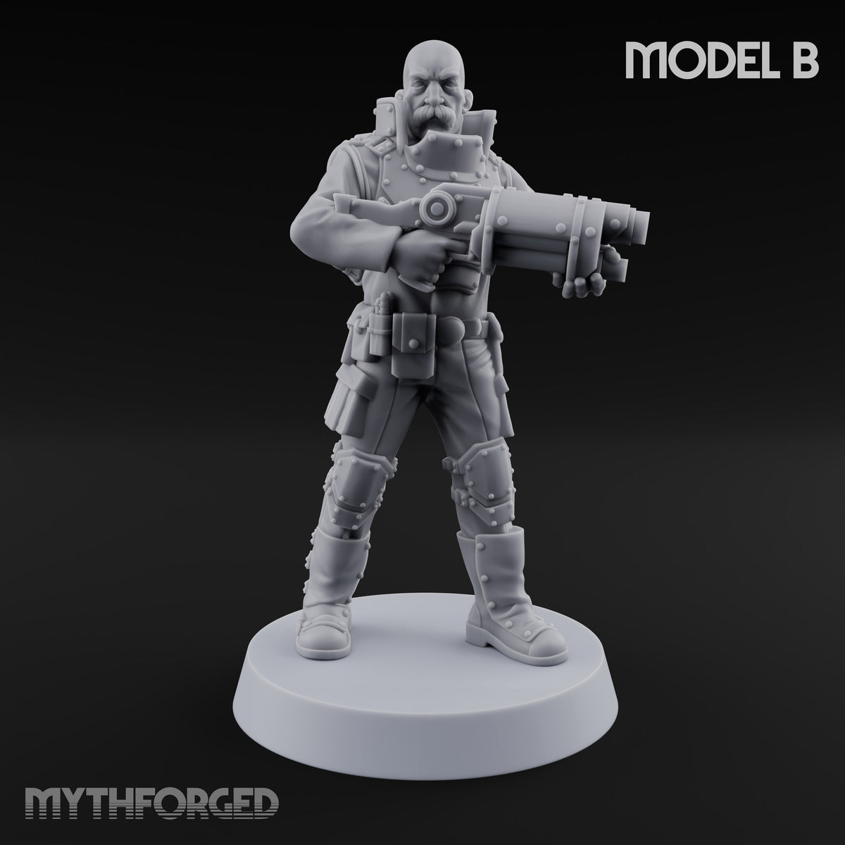 Not Here for Small Talk Human Gas-Masked Sci-Fi Soldiers — B · Gun 1 + Gun 2 + Gun 3 + Gun 4 + Gun 5 + Gun 6