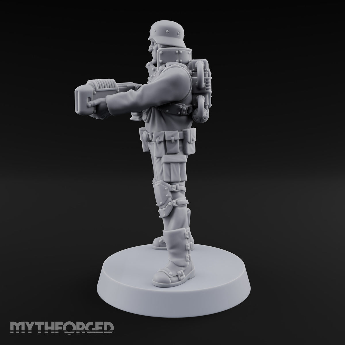 Not Here for Small Talk Human Sci-Fi Soldier C — Gun 3