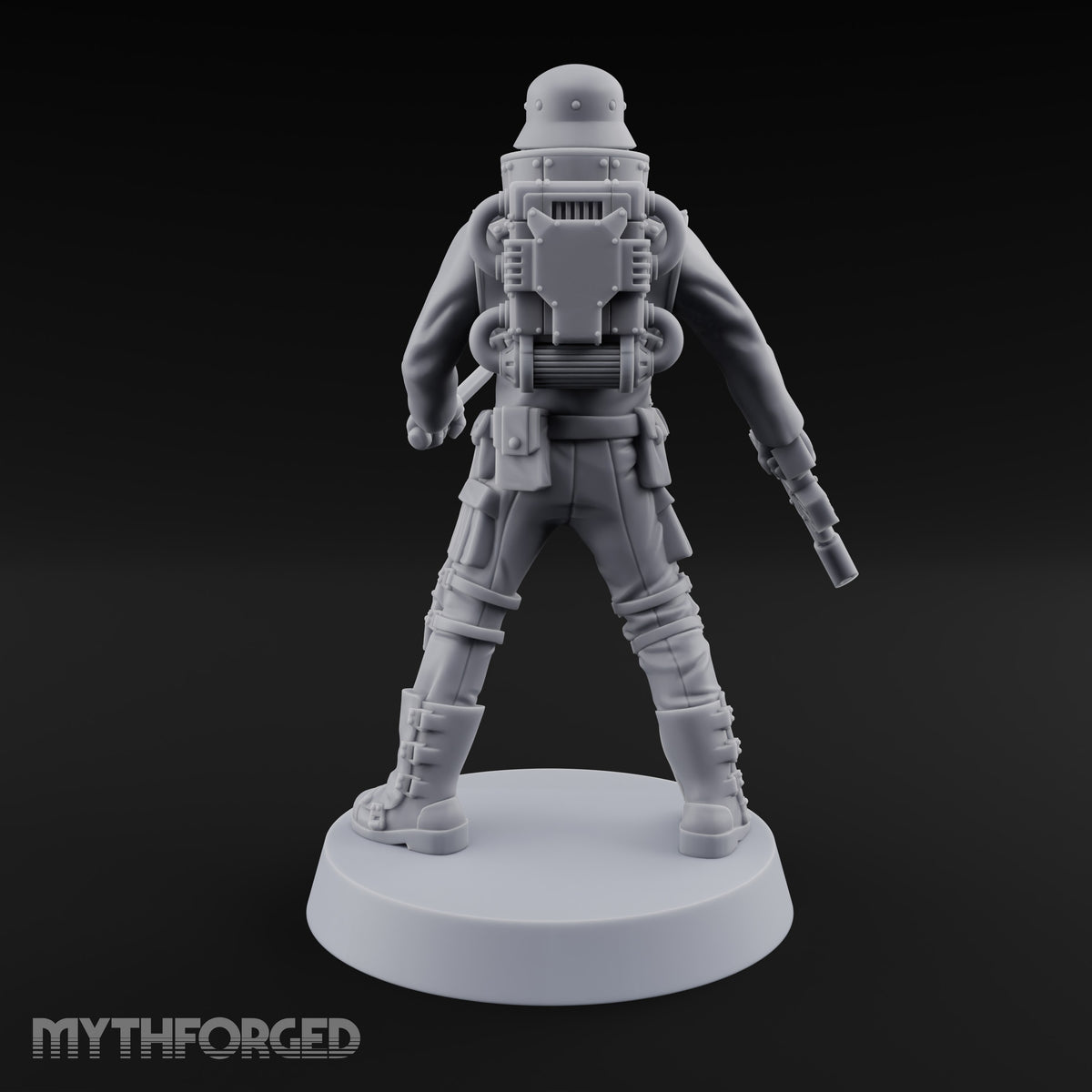 Not Here for Small Talk Human Sci-Fi Soldier C — Knife and Pistol