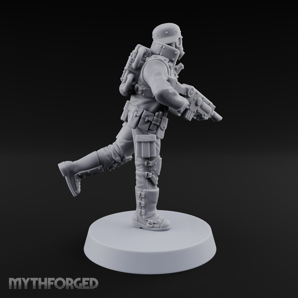 Not Here for Small Talk Human Sci-Fi Soldier D — Gun 4