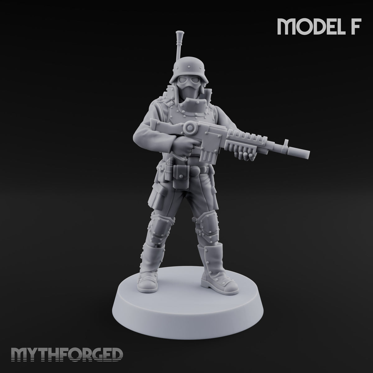Not Here for Small Talk Human Sci-Fi Soldier F — Gun 7