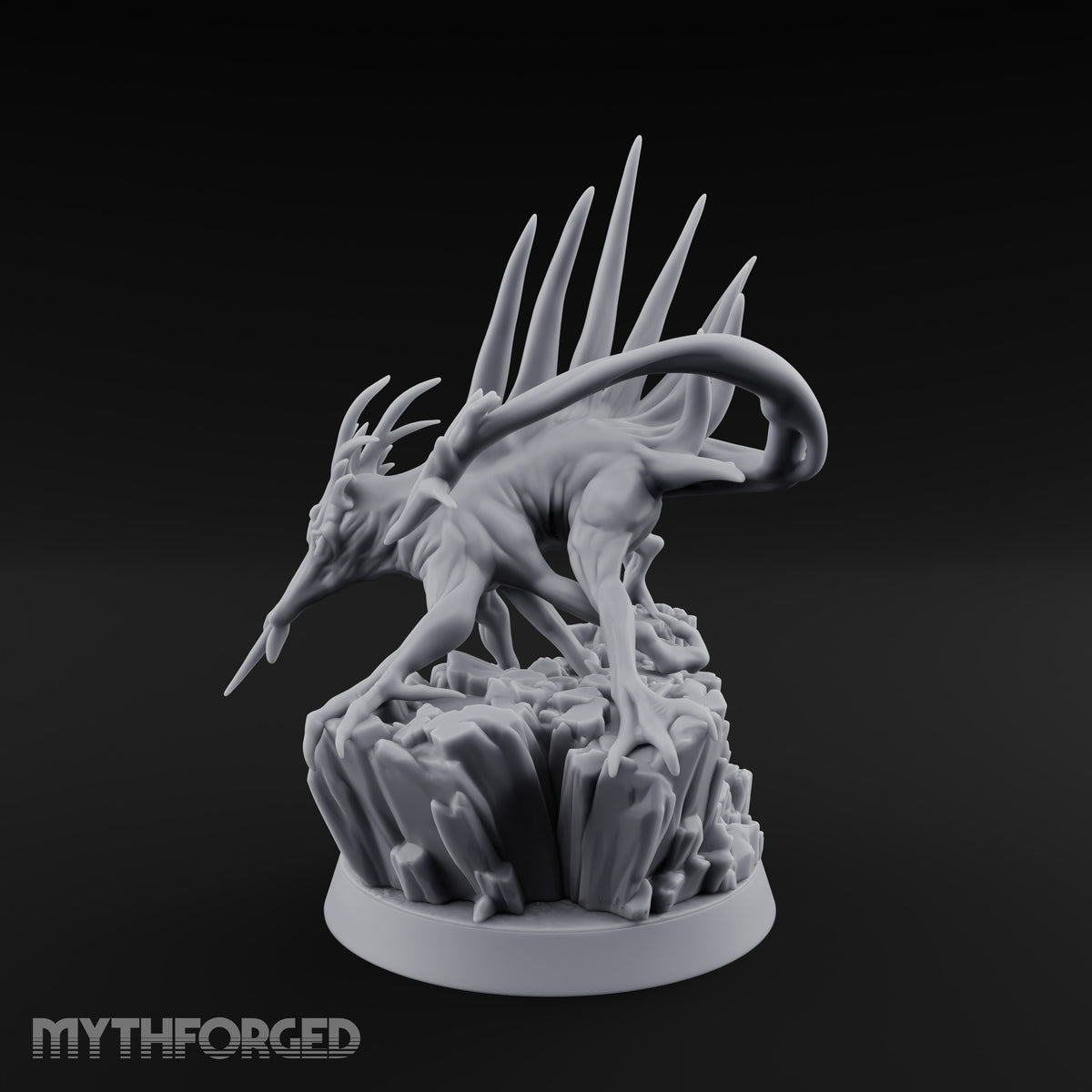 Bristling with Rage Hound of Tindalos A Miniature for Dungeons and Dragons, Pathfinder or other TTRPGs