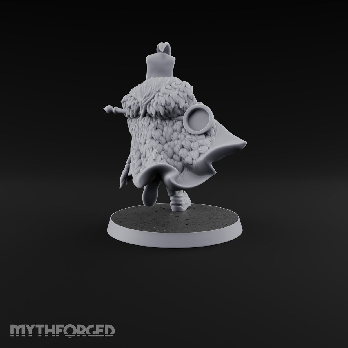 Standing to Arms Human Janissary A Miniature for Dungeons and Dragons, Pathfinder or other TTRPGs