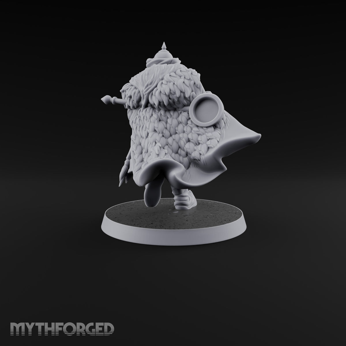 Standing to Arms Human Janissary A Miniature for Dungeons and Dragons, Pathfinder or other TTRPGs