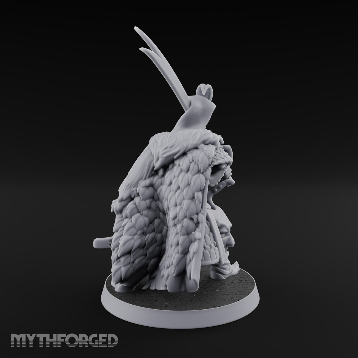 Standing to Arms Human Janissary B Miniature for Dungeons and Dragons, Pathfinder or other TTRPGs