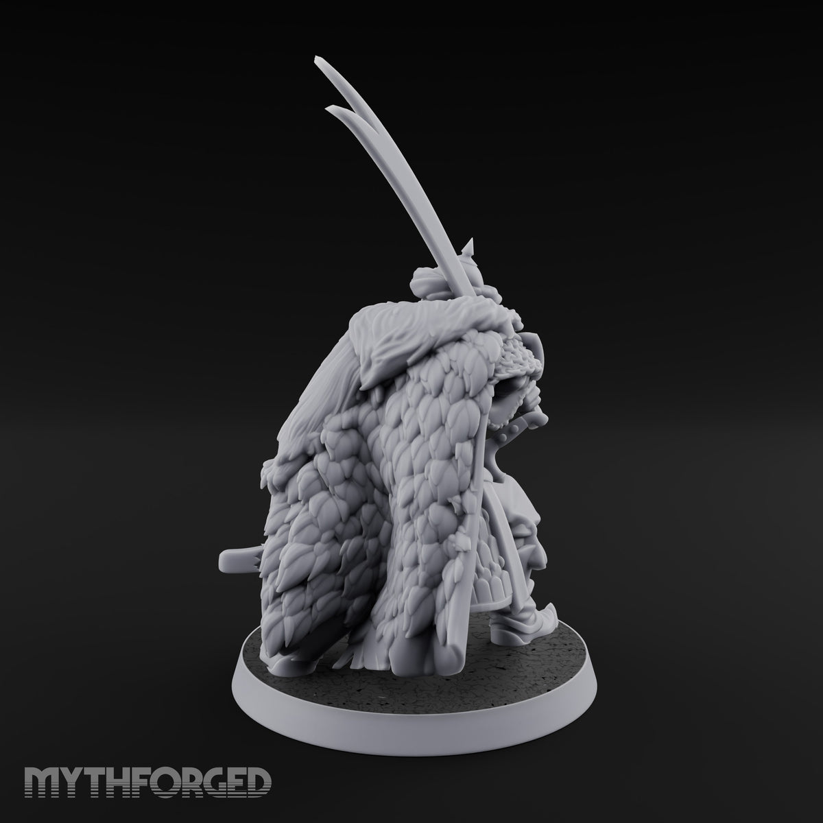 Standing to Arms Human Janissary B Miniature for Dungeons and Dragons, Pathfinder or other TTRPGs