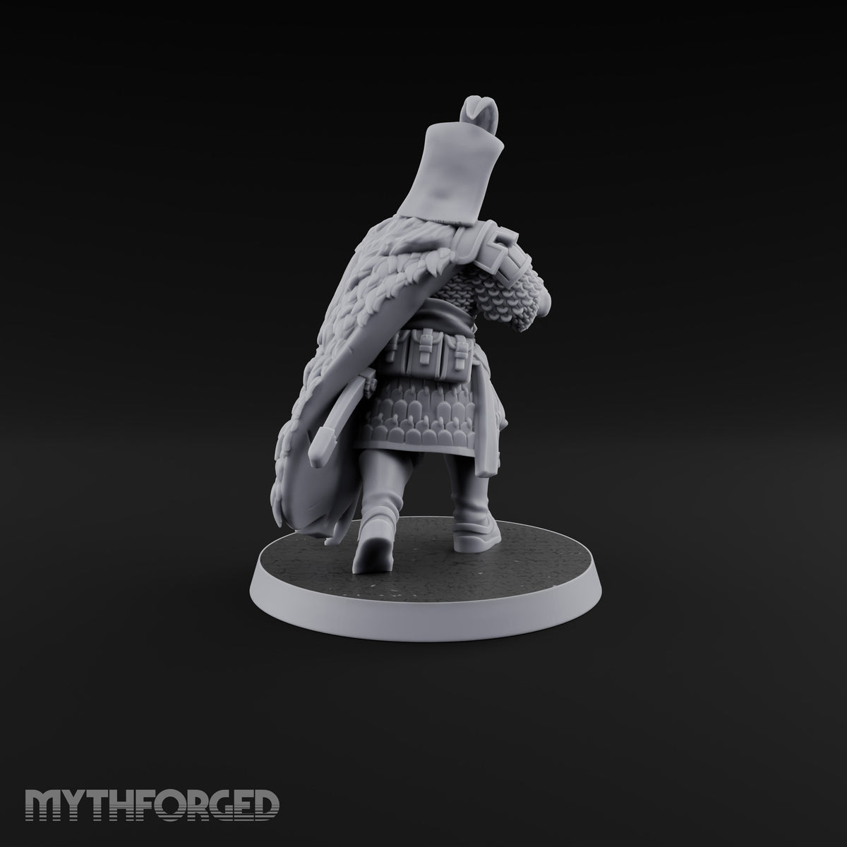 Standing to Arms Human Janissary D Miniature for Dungeons and Dragons, Pathfinder or other TTRPGs
