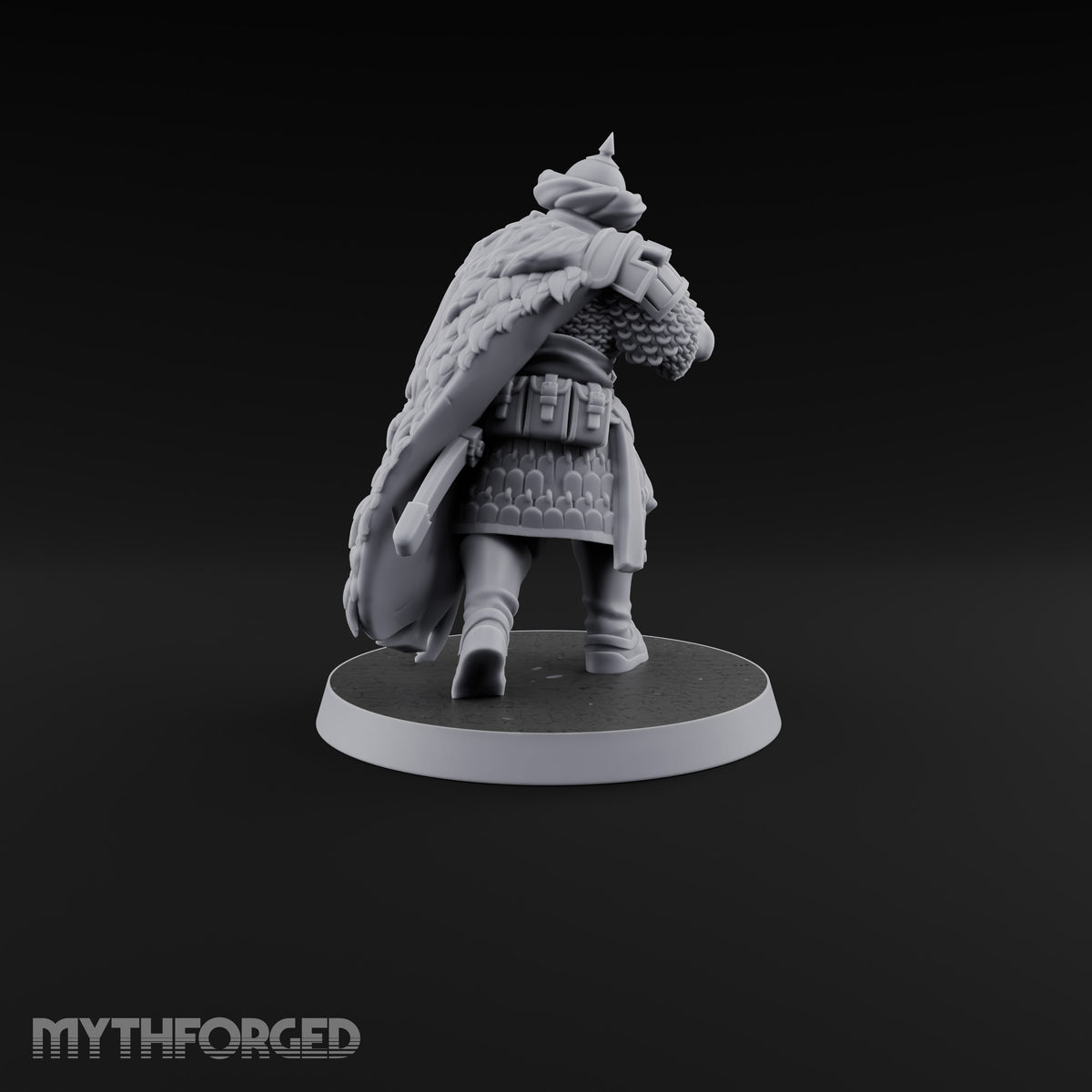Standing to Arms Human Janissary D Miniature for Dungeons and Dragons, Pathfinder or other TTRPGs
