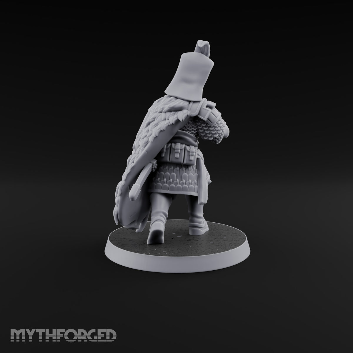 Standing to Arms Human Janissary D Miniature for Dungeons and Dragons, Pathfinder or other TTRPGs