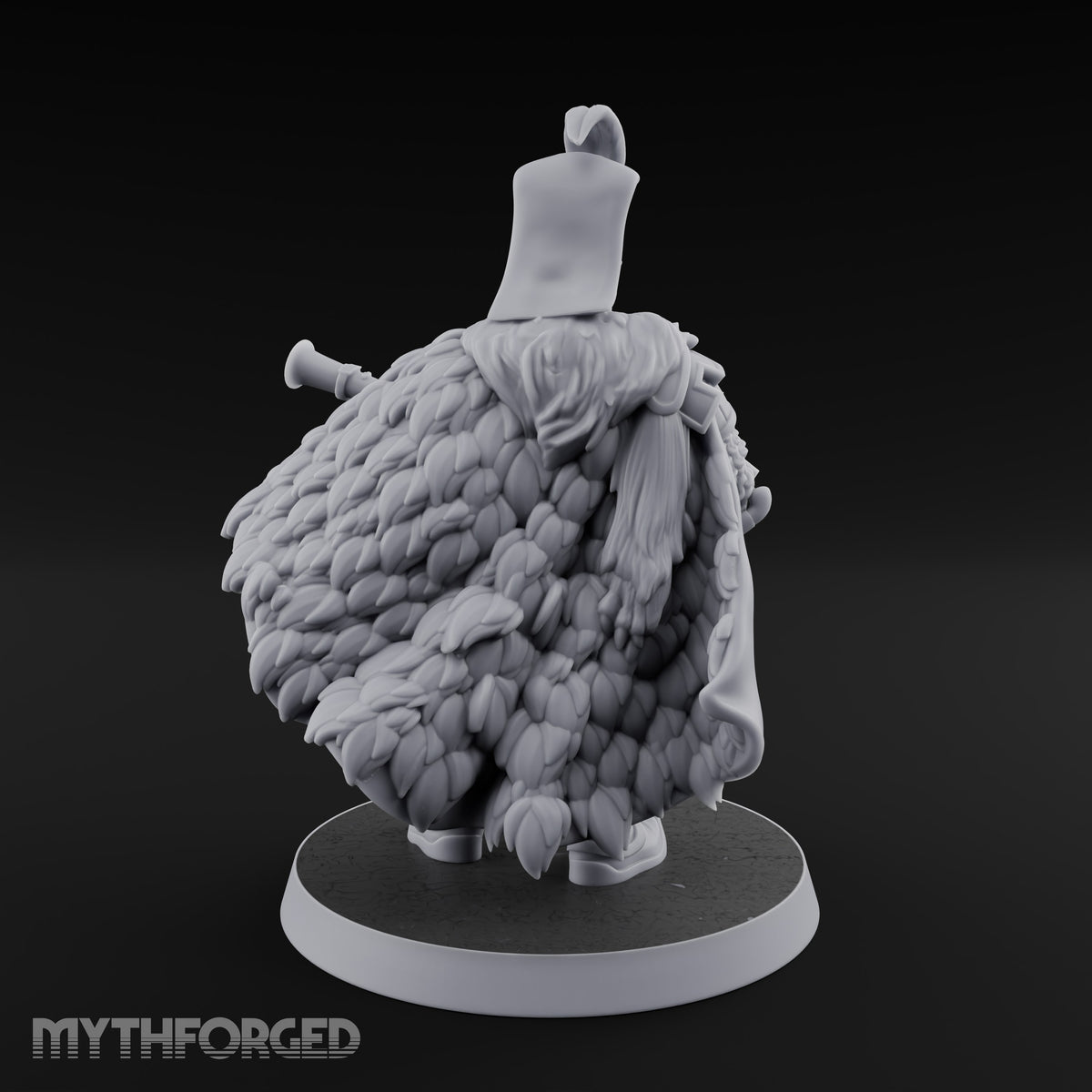 Standing to Arms Human Janissary E Miniature for Dungeons and Dragons, Pathfinder or other TTRPGs