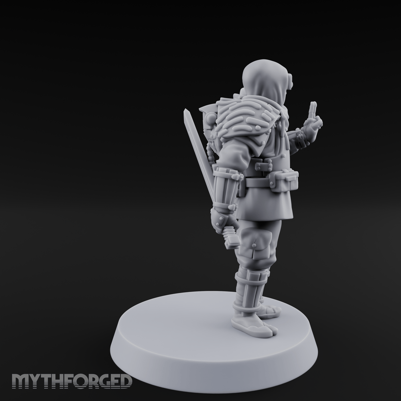 Weird War Japanese Ninja NCO Miniature for Dungeons and Dragons, Pathfinder or other TTRPGs