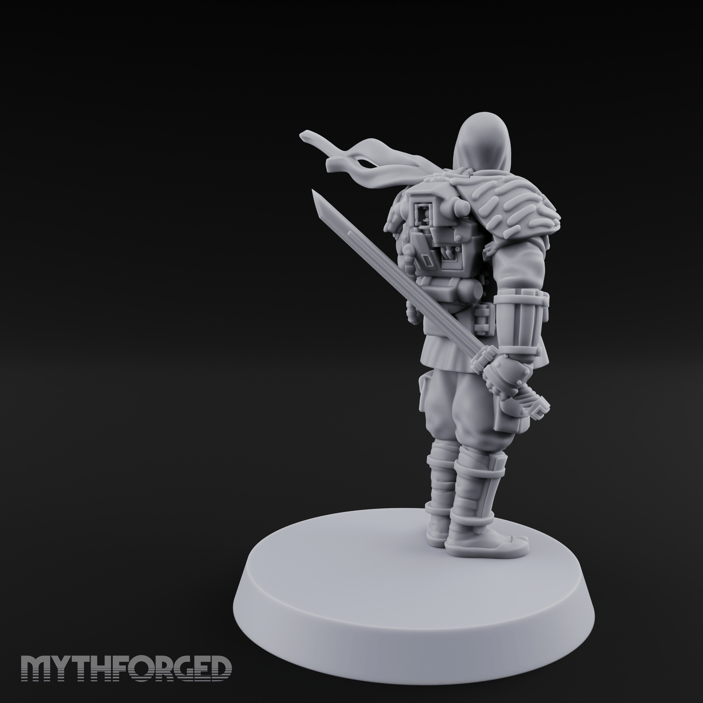 Weird War Japanese Ninja NCO Miniature for Dungeons and Dragons, Pathfinder or other TTRPGs