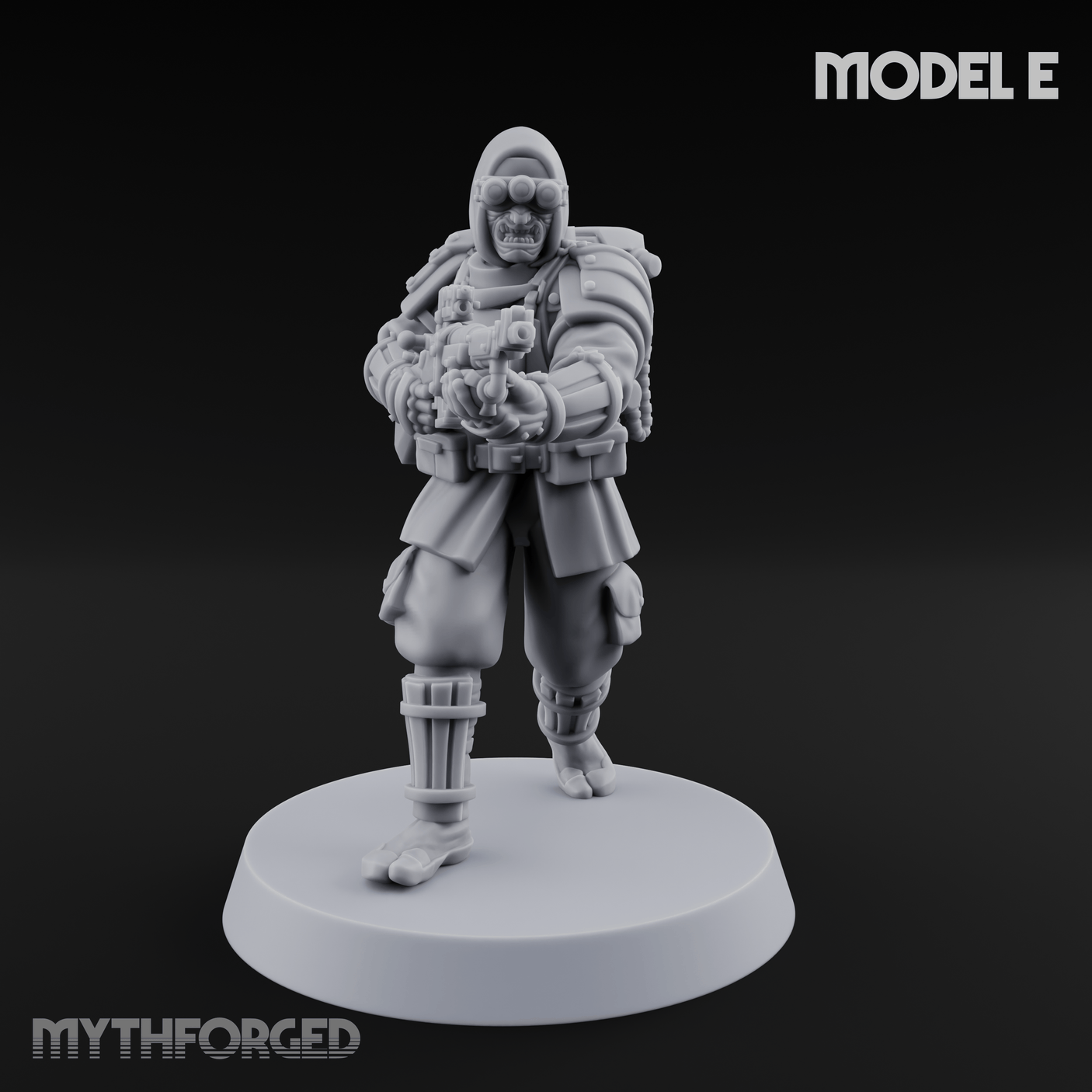 Weird War Japanese Ninja Riflemen E Miniature for Dungeons and Dragons, Pathfinder or other TTRPGs