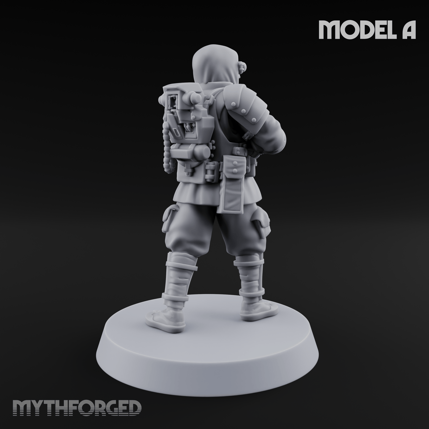 Weird War Japanese Ninja SMG Gunners A Miniature for Dungeons and Dragons, Pathfinder or other TTRPGs