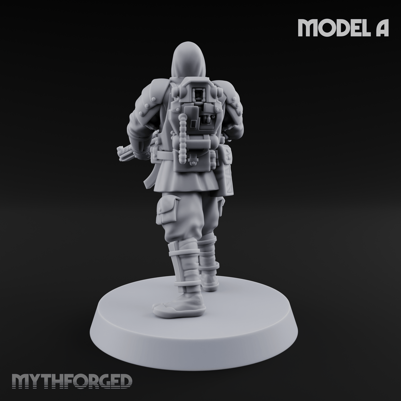 Weird War Japanese Ninja SMG Gunners A Miniature for Dungeons and Dragons, Pathfinder or other TTRPGs