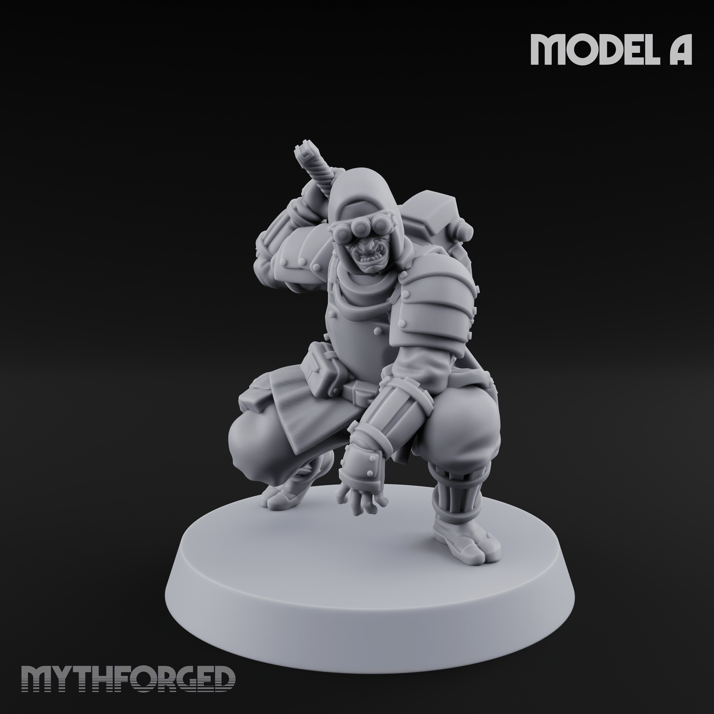 Weird War Japanese Ninja Soldiers A Miniature for Dungeons and Dragons, Pathfinder or other TTRPGs