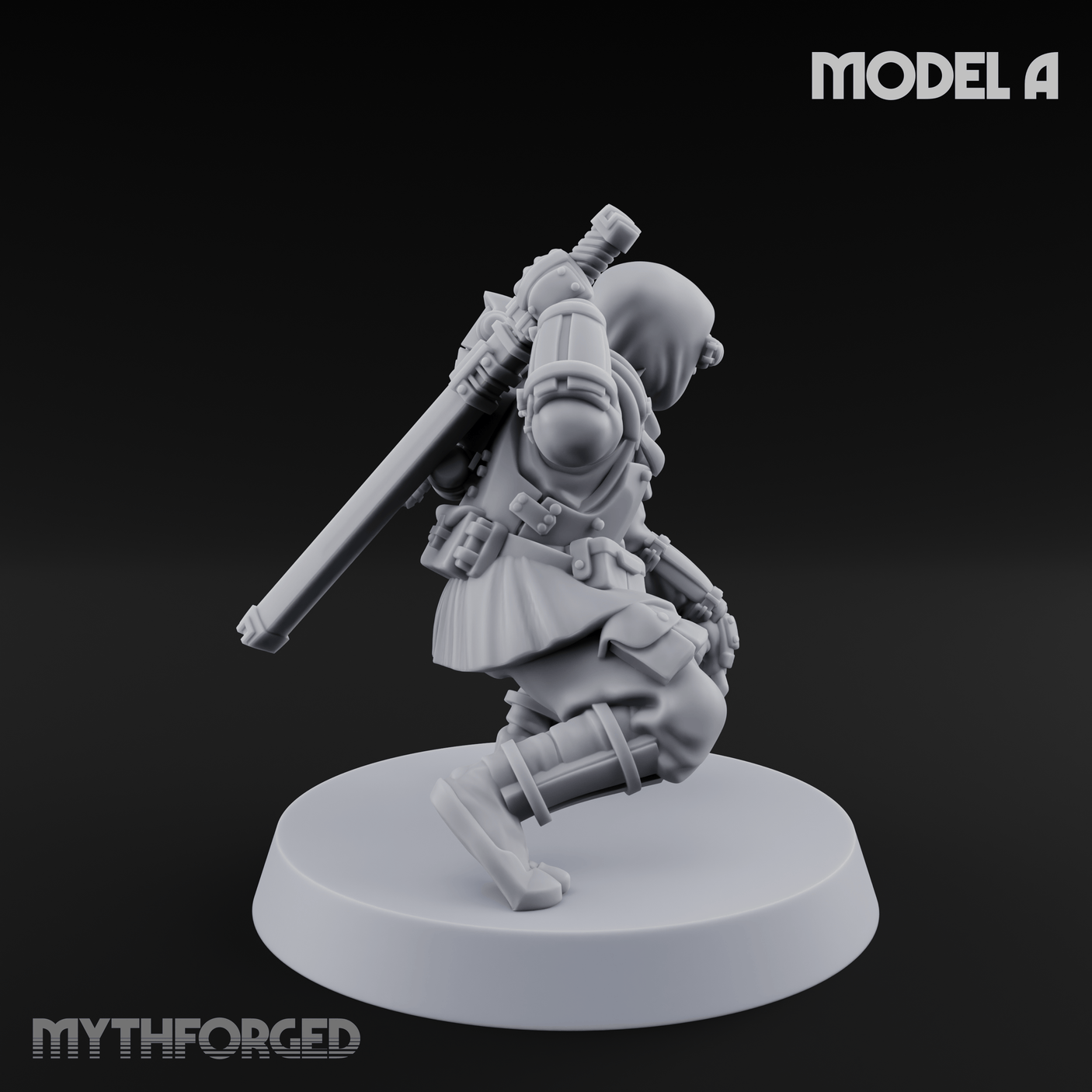 Weird War Japanese Ninja Soldiers A Miniature for Dungeons and Dragons, Pathfinder or other TTRPGs