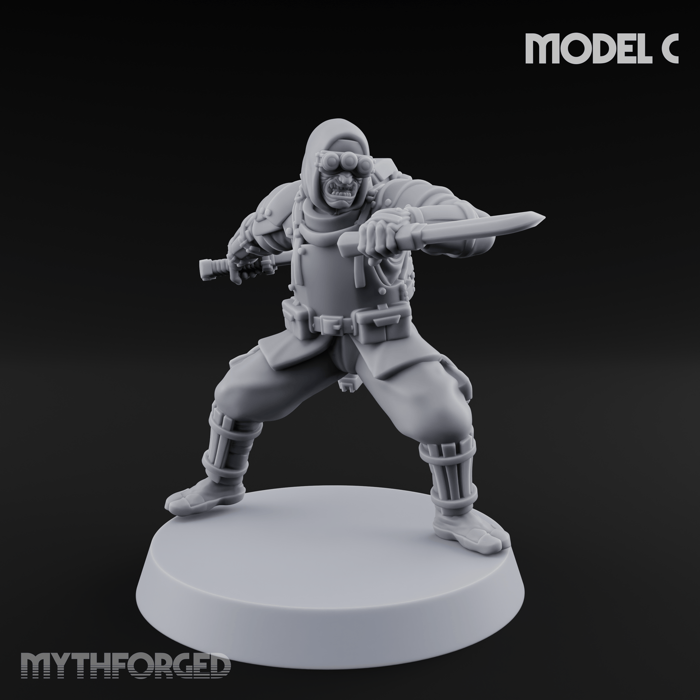 Weird War Japanese Ninja Soldiers C Miniature for Dungeons and Dragons, Pathfinder or other TTRPGs