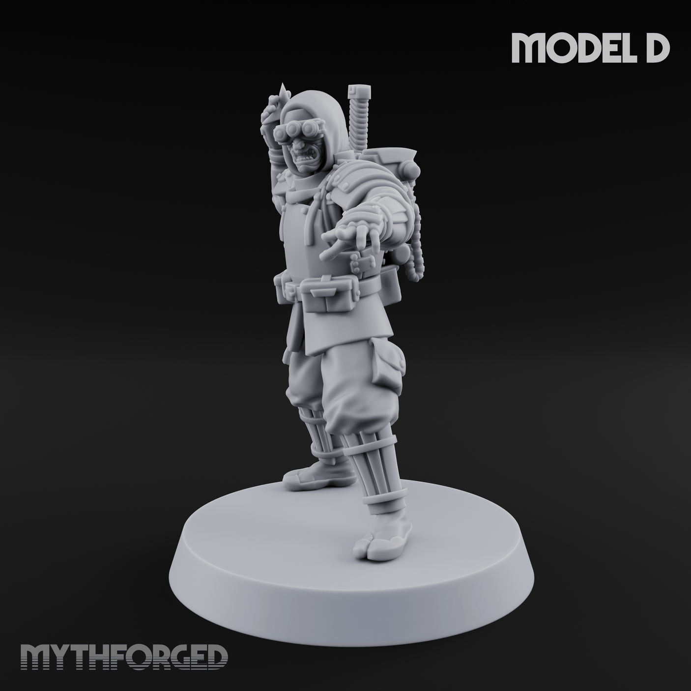 Weird War Japanese Ninja Soldiers D Miniature for Dungeons and Dragons, Pathfinder or other TTRPGs