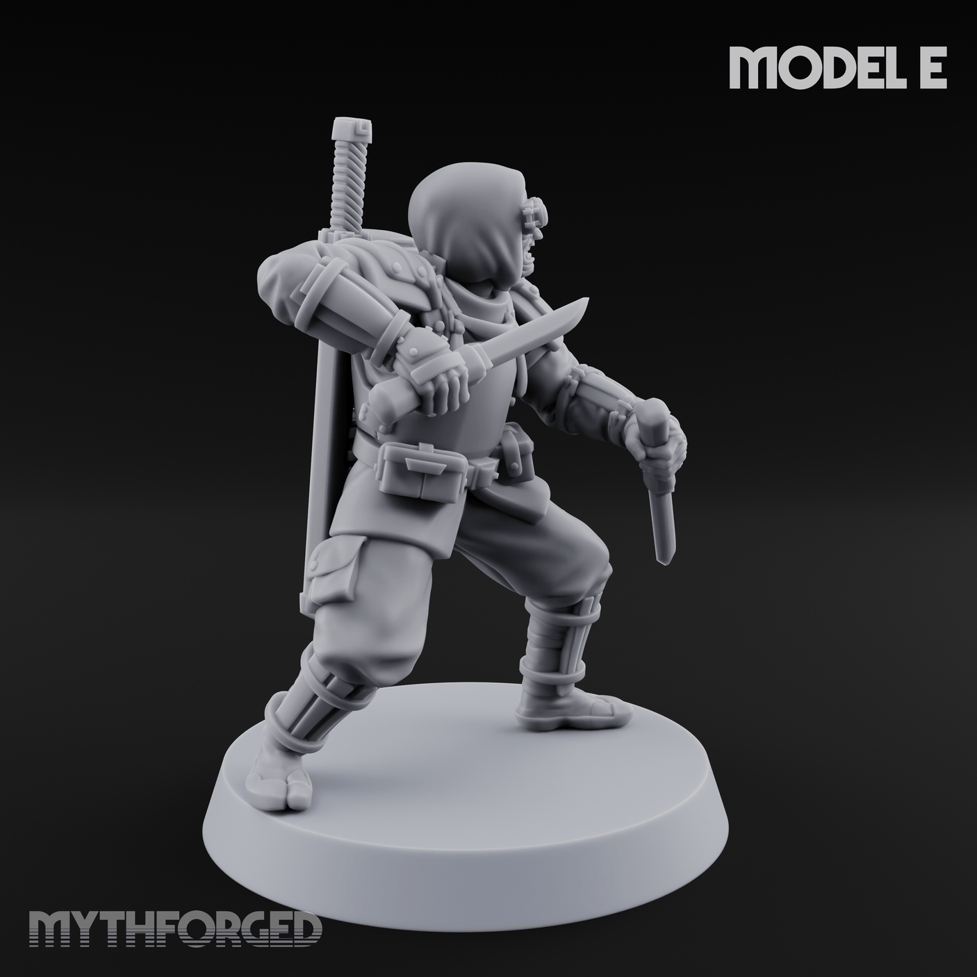 Weird War Japanese Ninja Soldiers E Miniature for Dungeons and Dragons, Pathfinder or other TTRPGs