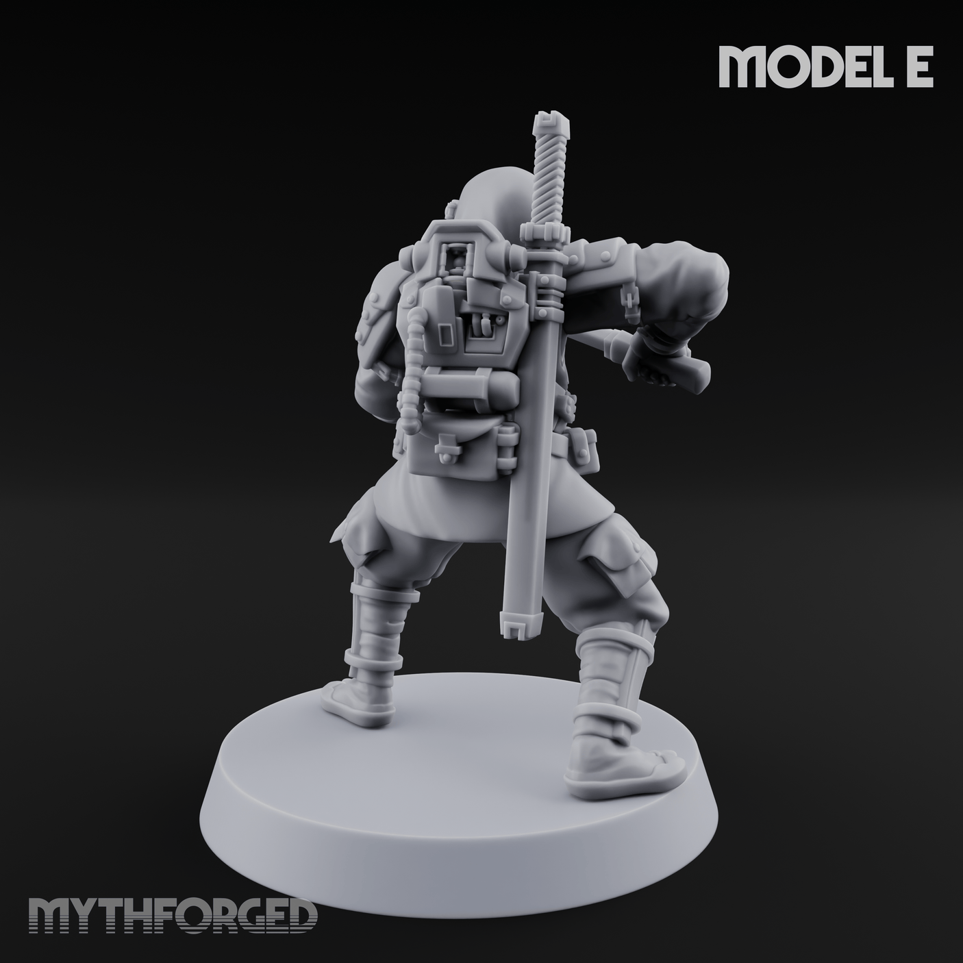 Weird War Japanese Ninja Soldiers E Miniature for Dungeons and Dragons, Pathfinder or other TTRPGs