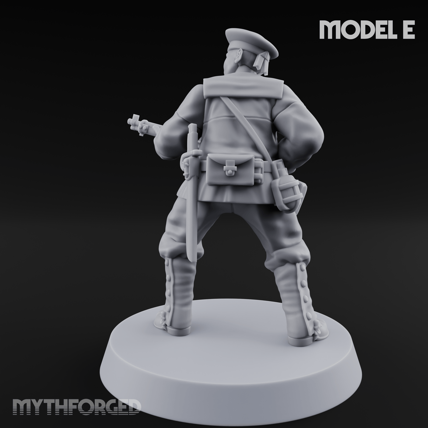 Weird War Japanese Aiming Riflemen E Miniature for Dungeons and Dragons, Pathfinder or other TTRPGs