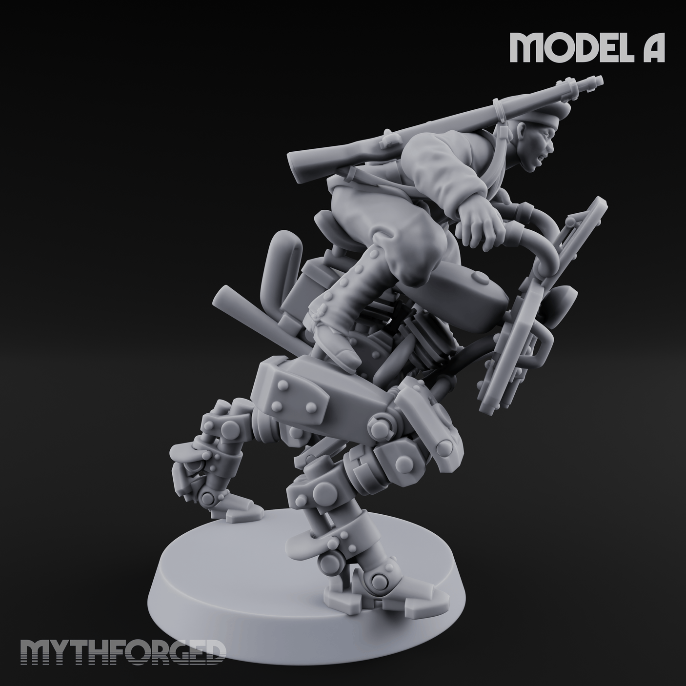 Weird War Japanese Walker Pilots A Miniature for Dungeons and Dragons, Pathfinder or other TTRPGs