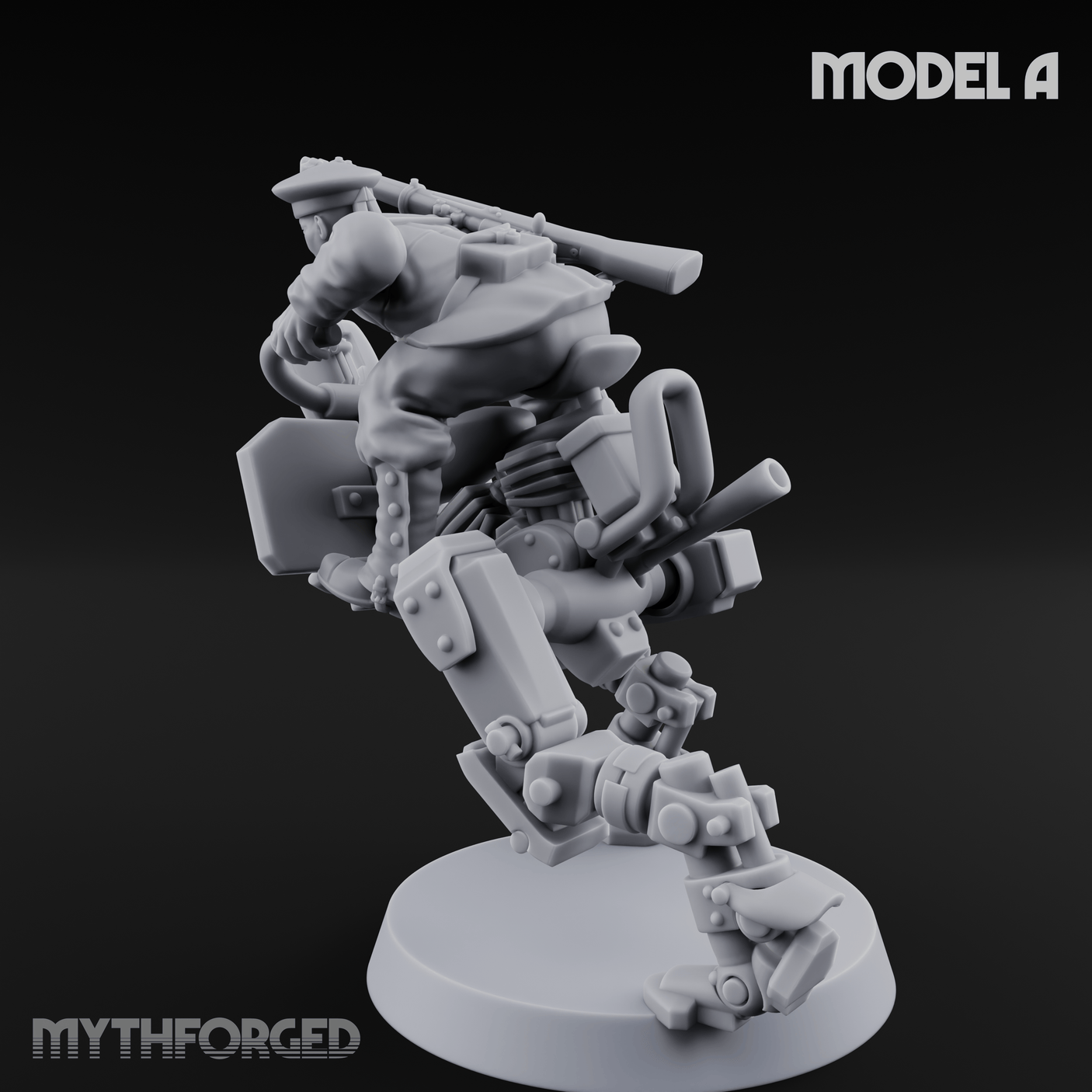 Weird War Japanese Walker Pilots A Miniature for Dungeons and Dragons, Pathfinder or other TTRPGs