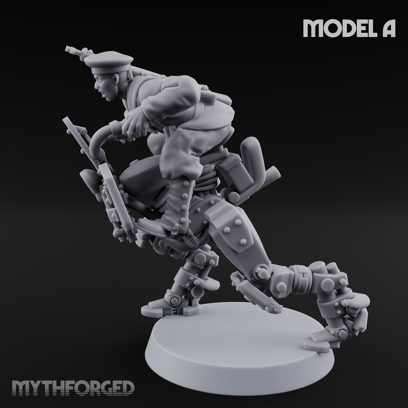 Weird War Japanese Walker Pilots A Miniature for Dungeons and Dragons, Pathfinder or other TTRPGs