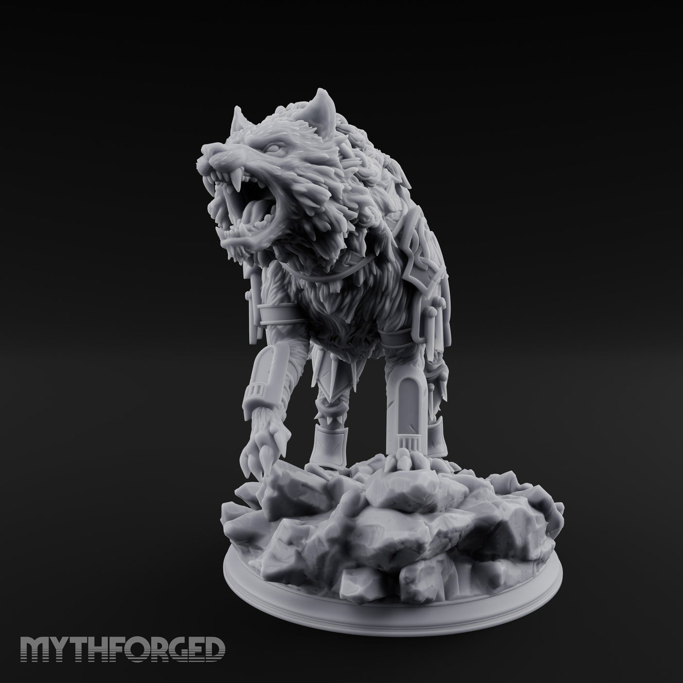 Jaws Snapping Lunging Armoured Dire Wolf gallery 15