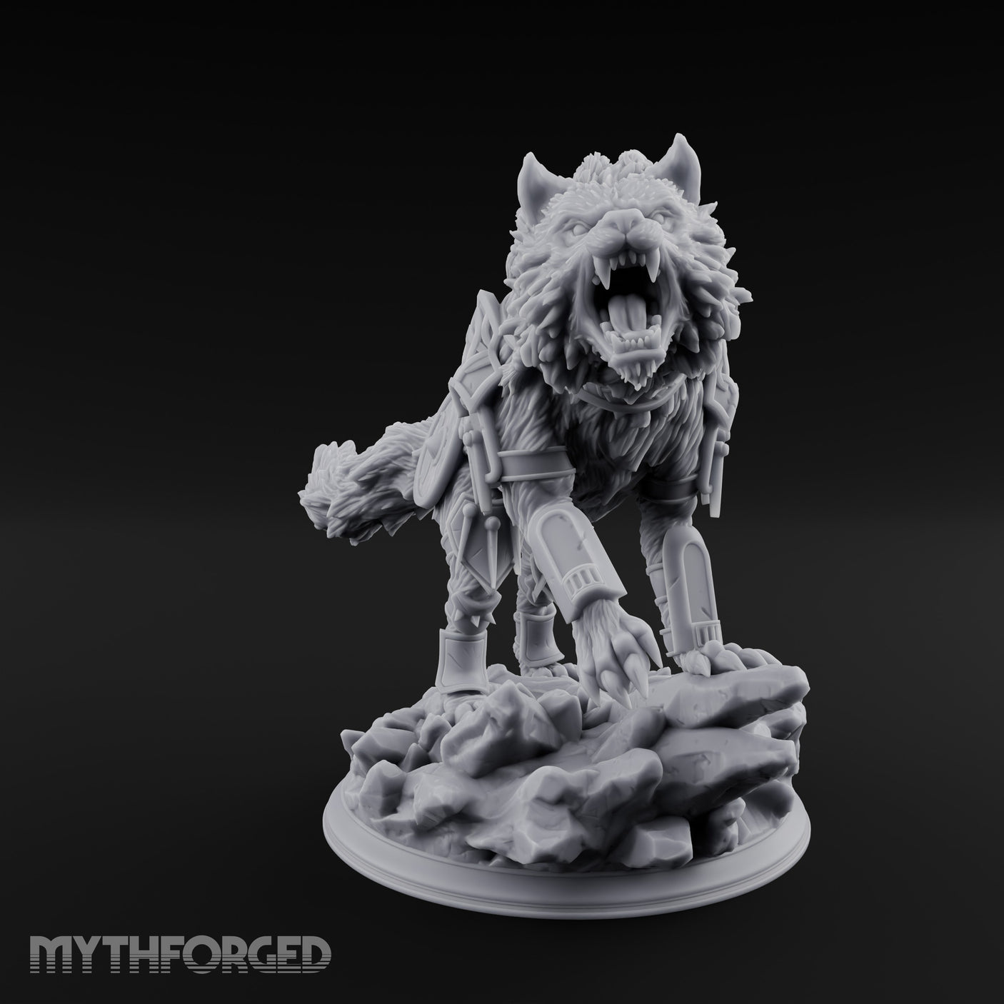 Jaws Snapping Lunging Armoured Dire Wolf gallery 17