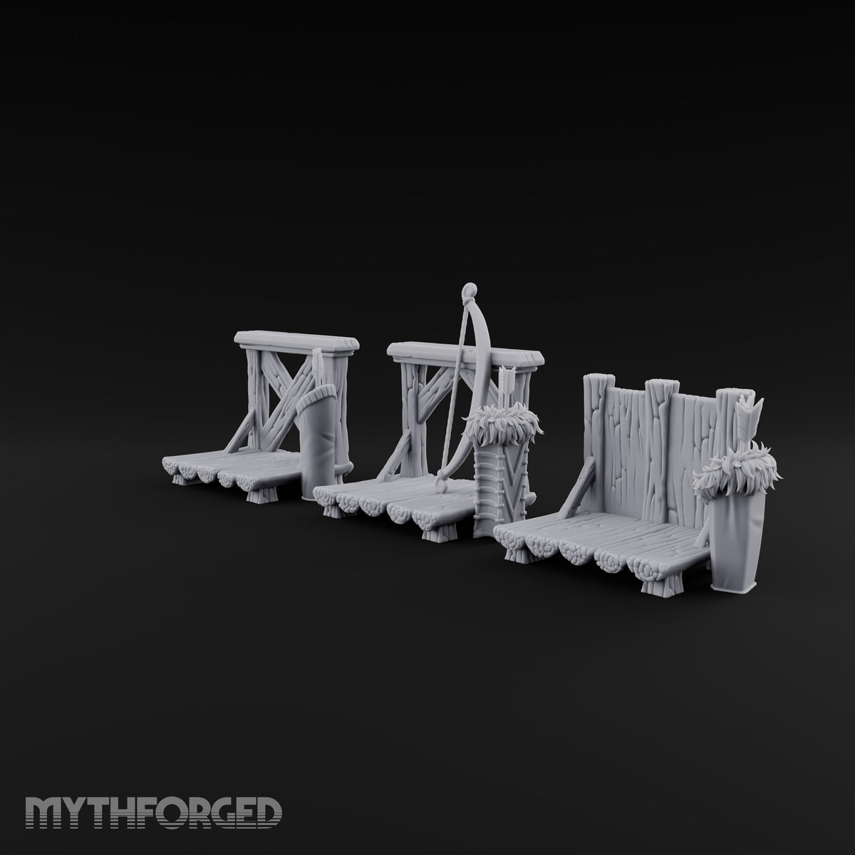 Tilt Yard Trimmings Wooden Jousting Tournament Terrain B