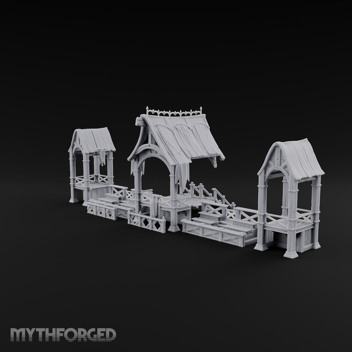 Tilt Yard Trimmings Wooden Jousting Tournament Terrain C