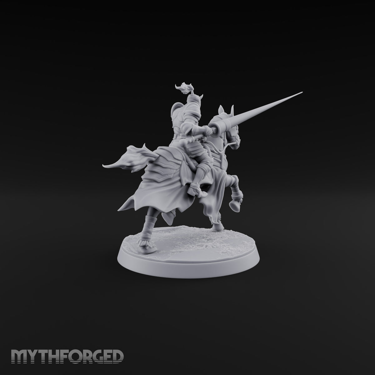Lances Level, Nobody Yields Human Jousting Knight on Horse C
